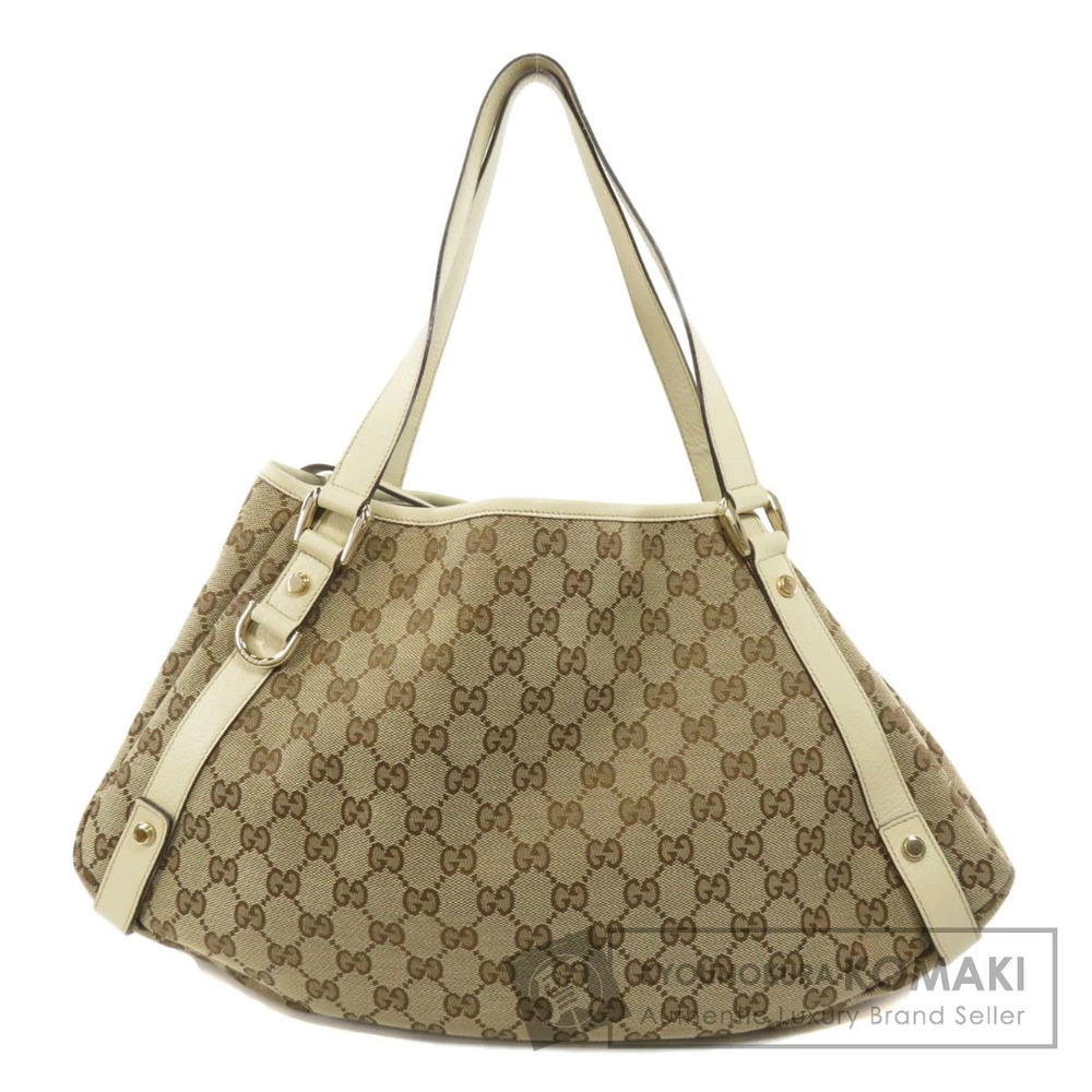 Gucci GG Canvas Abbey shoulder bag beige monogram canvas Tan